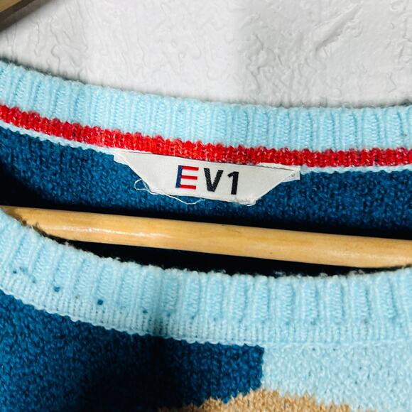 EV1 Alpaca Sweater HEavy Knit Crewneck Long Sleeve Casual Cute - XL - Picture 4 of 6